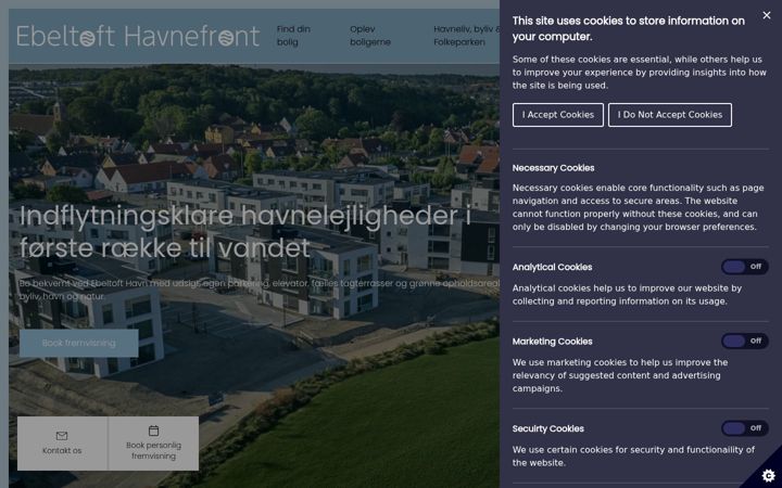 Screenshot of ebeltofthavnefront.dk