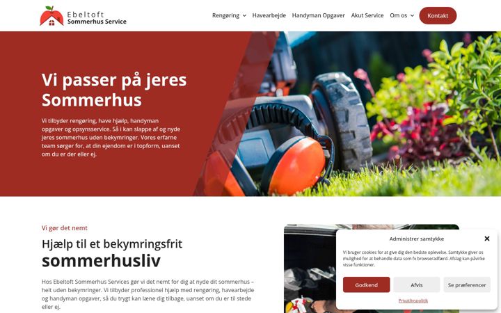 Screenshot of ebeltoftsommerhusservice.dk