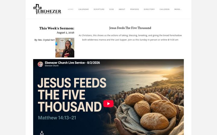 Screenshot of ebenezerstjo.com