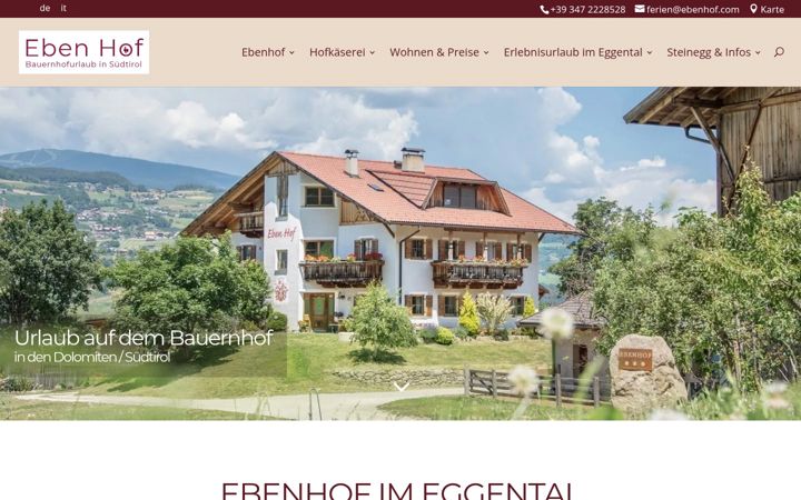 Screenshot of ebenhof.com