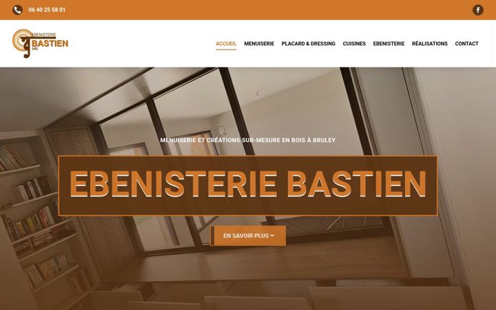Screenshot of ebenisterie-bastien.com