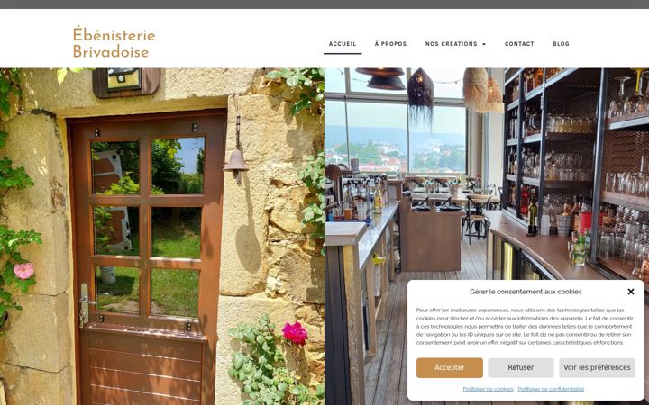 Screenshot of ebenisterie-brivadoise.fr