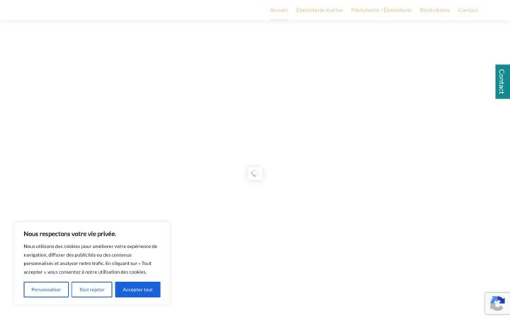 Screenshot of ebenisterie-marine.fr
