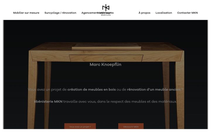 Screenshot of ebenisterie-mkn.fr
