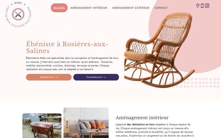 Screenshot of ebenisterie-moku.fr
