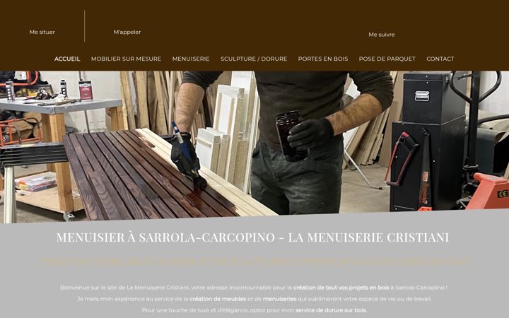 Screenshot of ebenisteriecristiani.fr