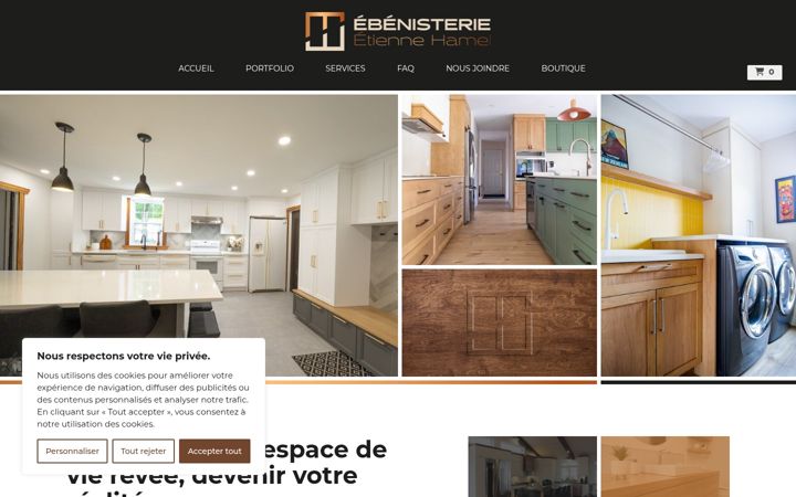 Screenshot of ebenisterieeh.com