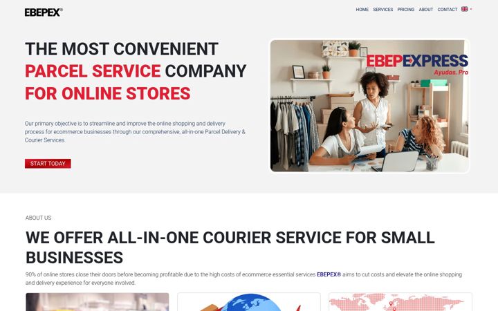 Screenshot of ebepex.com