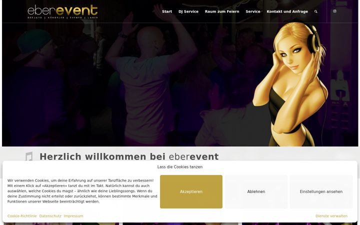 Snimka zaslona za eber-event.de