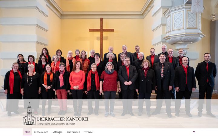 Snimka zaslona za eberbacher-kantorei.de