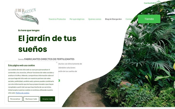 Captura de ecrã de ebergarden.es