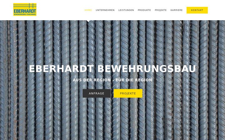 Snimka zaslona za eberhardt-bewehrungsbau.de