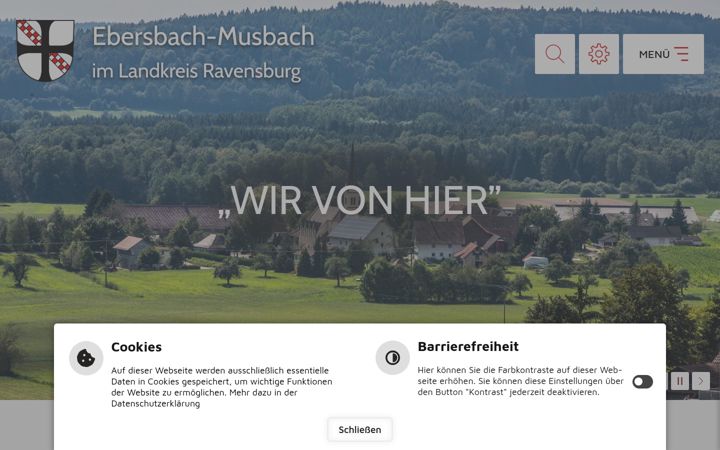 Screenshot of ebersbach-musbach.de