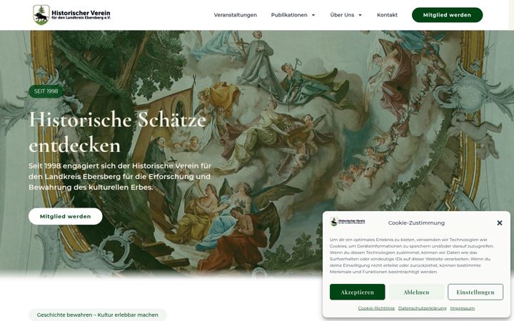 Screenshot of ebersberger-historie.de