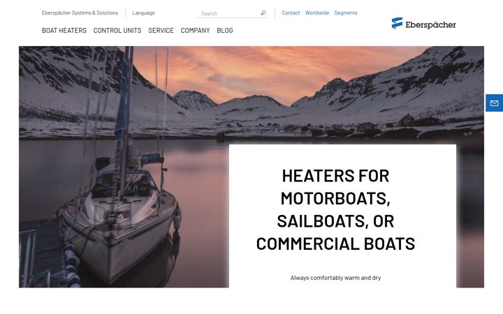 Screenshot of eberspaecher-marine.com