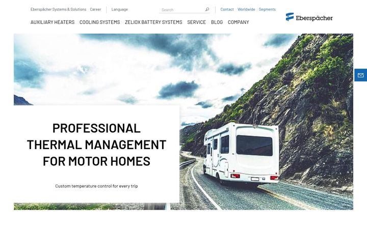Screenshot of eberspaecher-motorhomes.com