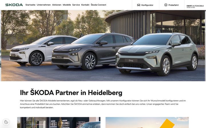 Snimka zaslona za ebert-automobile-heidelberg.skoda-auto.de