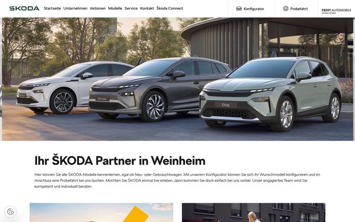 Screenshot of ebert-automobile.skoda-auto.de