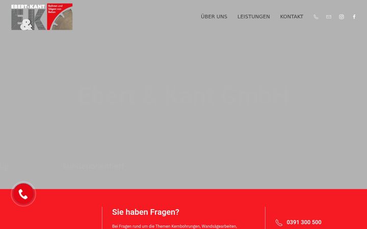 Screenshot of ebert-kant.de