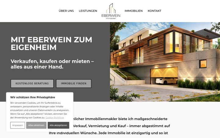 Екранна снимка на eberwein-immo.de