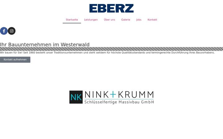 Screenshot of eberz-bau.de