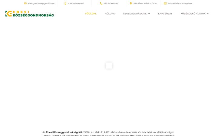 Képernyőkép: ebesikozseggondnoksag.hu