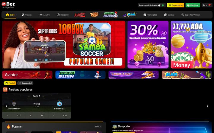 Screenshot of ebet.co.ao