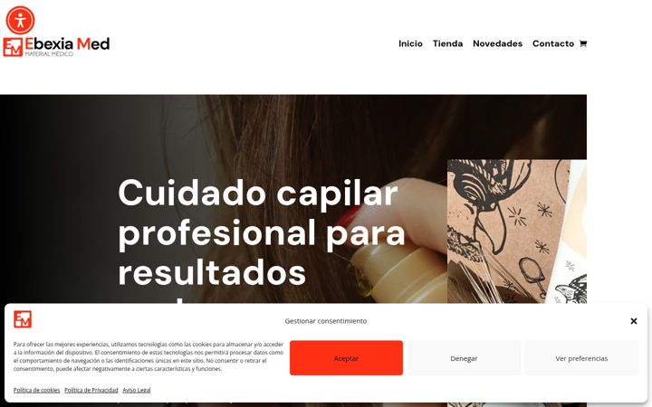 Captura de ecrã de ebexiamed.es