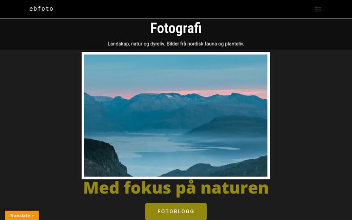 Screenshot of ebfoto.no