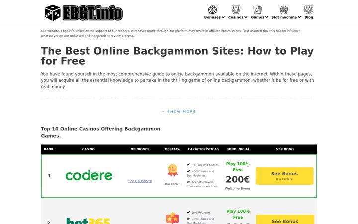 Screenshot of ebgt.info