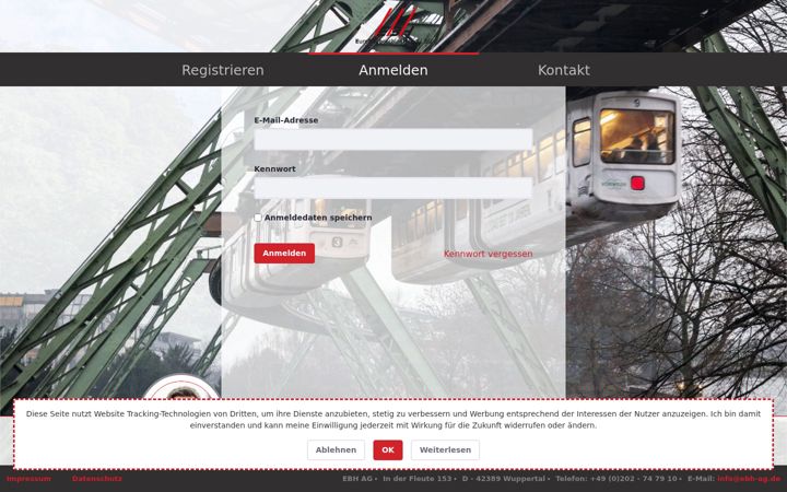 Snimka zaslona za ebh-extranet.de