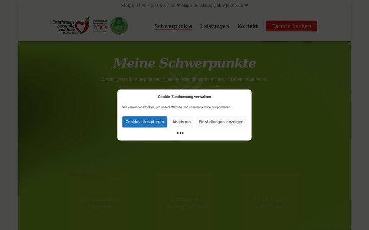 Snimka zaslona za ebh-jakob.de