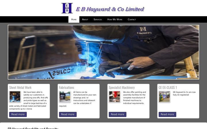 Screenshot of ebhayward.co.uk