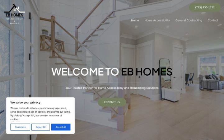 Screenshot of ebhomesnv.com