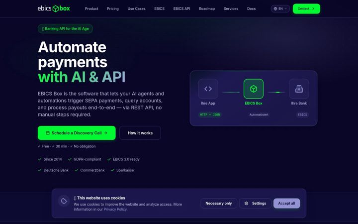 Screenshot of ebicsbox.com
