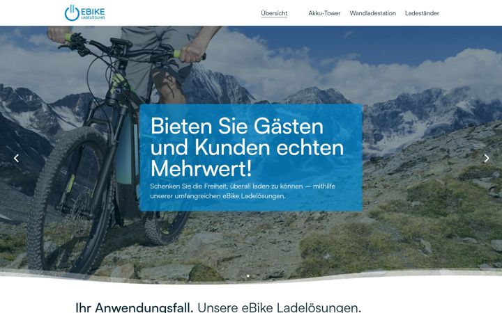 Snimka zaslona za ebike-ladeloesung.de
