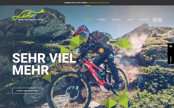 Екранна снимка на ebike-lehr.at
