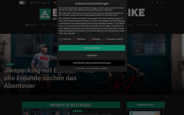 Captura de pantalla de ebike-mtb.com