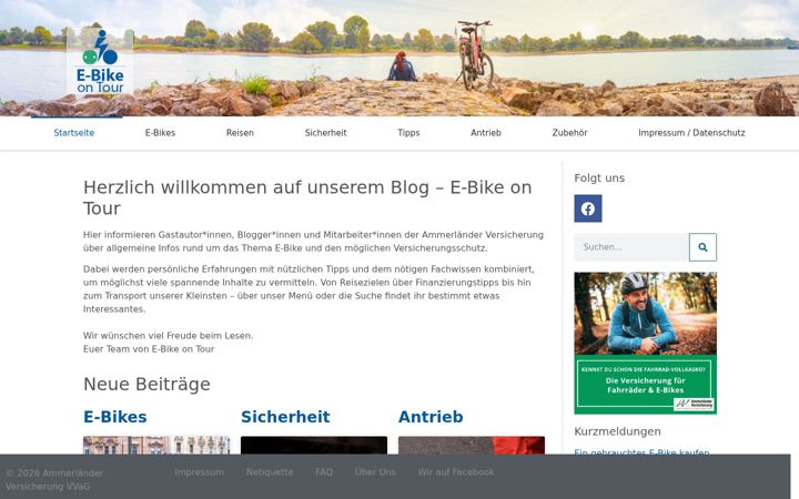 Screenshot of ebike-on-tour.de