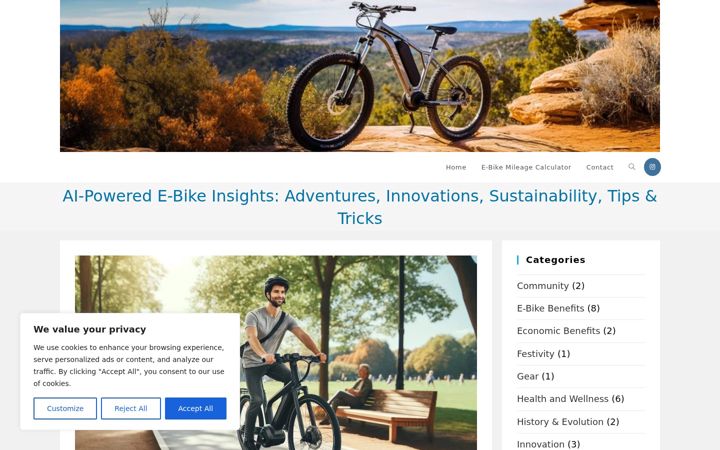 Screenshot of ebike-story.com