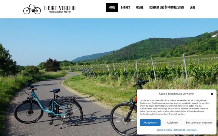 Screenshot of ebike-verleih-nw.de