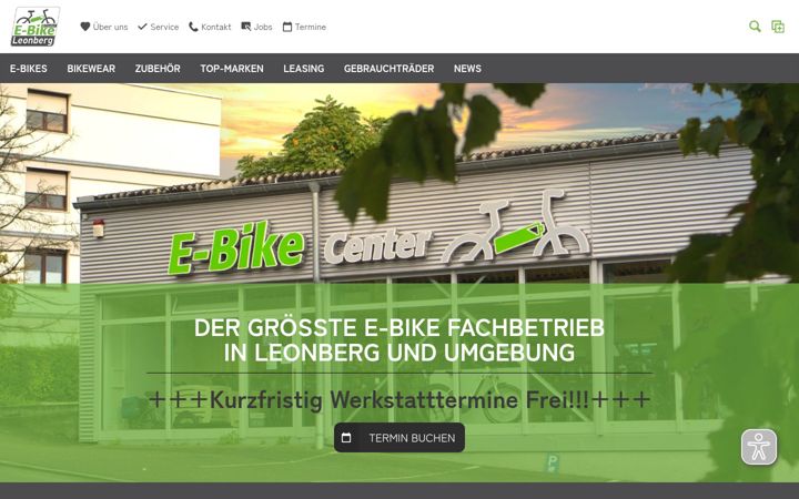 Snimka zaslona za ebikecenter-leonberg.de