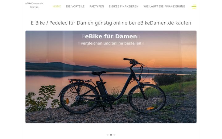 Screenshot of ebikedamen.de