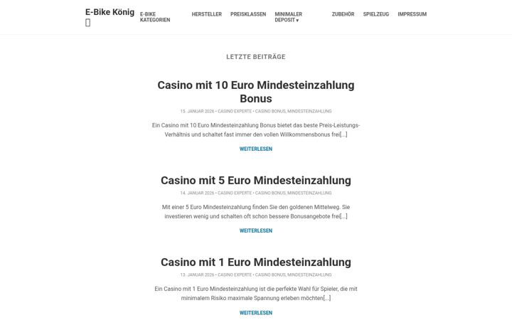 Screenshot of ebikekoenig.de