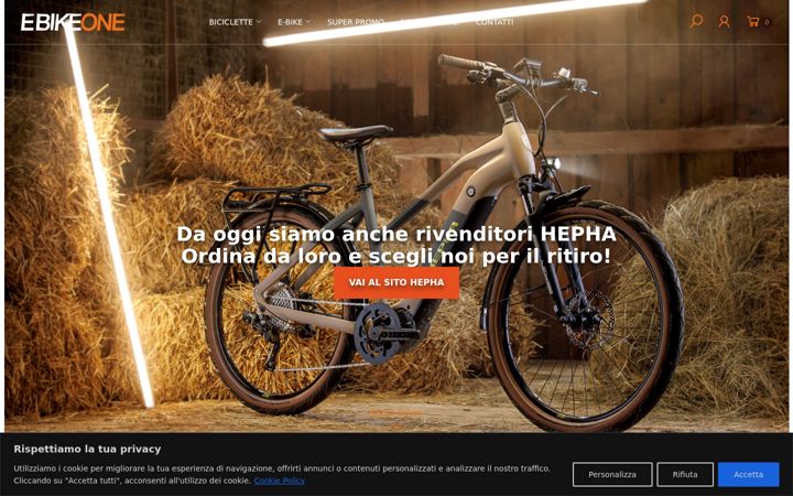 Captura de pantalla de ebikeone.it