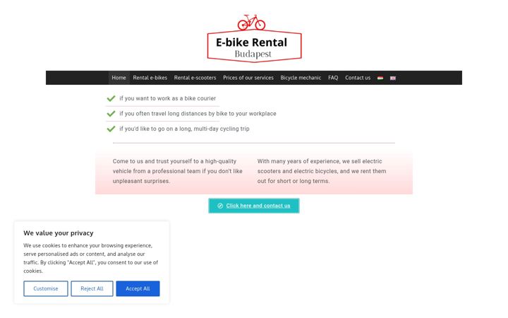 Ekraanipilt saidist ebikerental.hu