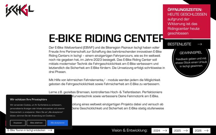 Screenshot of ebikeridingcenter.com