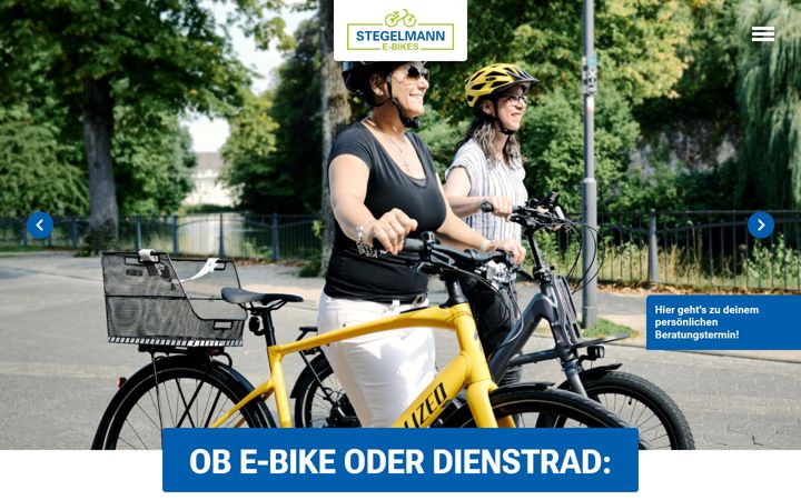 Screenshot of ebikes-lippe.de