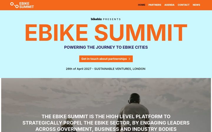 Snímek obrazovky ebikesummit.org