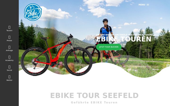 Екранна снимка на ebiketour.at